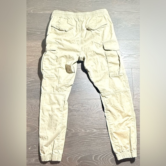 H&M Tan Cargo Pants with Elastic Cuffs - Picture 5 of 8